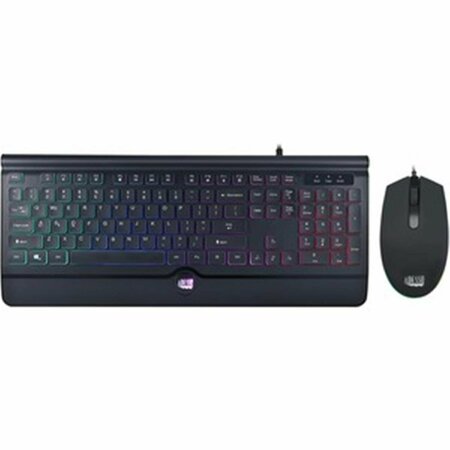 ADESSO Slim Low Profile Full Size Design USB Multi-Colored Illuminated Keyboard AD481891